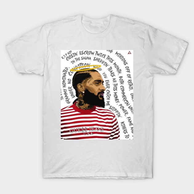 NIPSEY HUSSLE T-Shirt by stooldee_anthony@yahoo.com